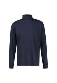 LERROS - Legeres T-Shirt mit Rollkragen aus reiner Baumwolle - BASIL GREEN