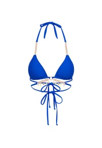 MODA MINX - Bikinioberteil Seychelles Triangle Wrap Top mit tollen Meeres-Anhängern - blue