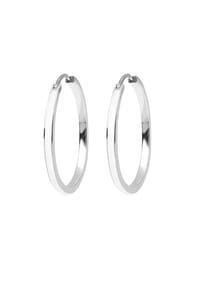 elli. - Ohrringe Creolen Klassisch Emaille 925 Sterling Silber - Grün