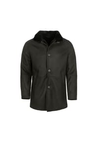 JILANI - Herren Lammfellmantel Lederjacke Lammfell schwarz - schwarz