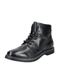 bugatti - Schnürstiefeletten, Blockabsatz, Patch, für Herren - 1000 BLACK