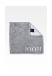 JOOP! CLASSIC DOUBLEFACE Seifentuch 30x30 cm, Silber - JOOP! CLASSIC DOUBLEFACE - Anthrazit