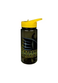 Batman - Batman 500 ml Kinder Trinkflasche blau Wasserflasche für Alltag Schule - Schwarz 6,8 × 6,8 × 19 cm