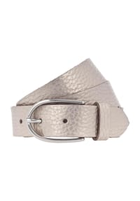 Vanzetti - Gürtel, Leder, Metallic-Effekt, für Damen - 0150 SILBE