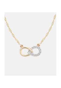Diamant L'eternel - Halskette, mit 0.05 ct Diamant, 375 Gelbgold - gold
