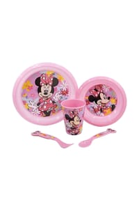 COFI - Geschirr-Set –Mikrowellengeeignet 5-teiliges Set mit Teller & Becher - Mehrfarbig 27x9x21cm