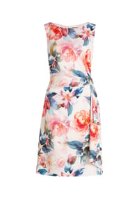 Vera Mont - Cocktailkleid mit Blumenprint - Rosé/Red