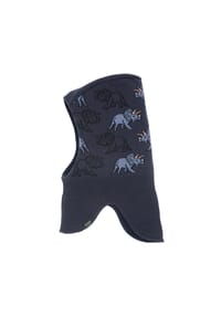 maximo® - MINI BOY-Schlupfmütze, Dino Jerseyutter - holzkohle