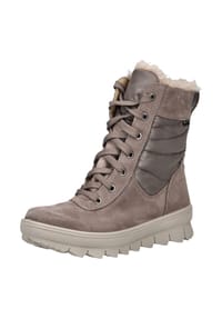legero - Veloursleder/Textil Stiefel - Altrosa