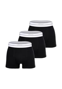 ellesse - Herren Boxershorts, 3er Pack - AMBRIA, Trunks, Logobund, einfarbig - Schwarz