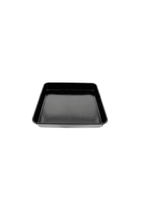 ALMINA® - Backform Backblech aus Granit 40x40x6 cm Backofenblech in Schwarz Tepsi Eckig - Schwarz OneSize