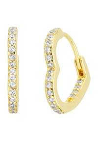MANGUUN - Damen Creolen, 925er Silber - GOLD