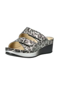 ViTAL® - Leder Pantoletten LARA - Leopard