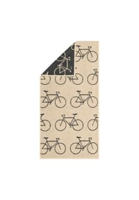 Cawö Handtücher Velo Edition Allover Fahrrad 6299 beige - 33 - VELO - beige