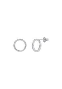 TOM TAILOR WOMEN - Ohrstecker für Damen, Silber 925, Zirkonia - silber
