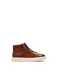 Kazar - Braune High-Top-Sneakers mit Bindung - Braun