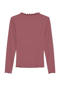 MANGUUN - Langarmshirt, Wellensaum, für Kinder - BLACK