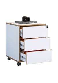 VCM. - Rollcontainer | Beistellcontainer mit drei Schubladen | Maße ca. H. 50 x B. 39 x T. 45 cm | Bürocontainer abschließbar - Salia - Anthrazit