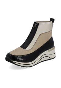 remonte® - Lederimitat Sneaker - Schwarz
