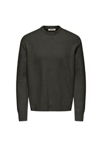 ONLY & SONS - Strickpullover, Rippblende, für Herren - Black