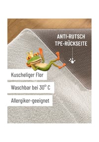 WECONhome Badteppich Marc - Hoch-Tief-Effekt - Badteppich - anthrazit grau