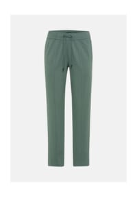 olsen - Hose im Cropped-Style mit Tunnelzug und Bindeband - Dark Sage