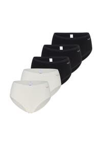 Speidel. - Midi Slip 5er-Pack Bambus - Creme / schwarz