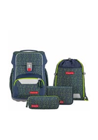 Step by Step® BASIS - Schulranzen-Set, 4-teillig - GREEN GEOMETRICS