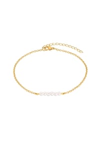 heideman - Fußkette mit Perlen Gesy goldfarben - goldfarben