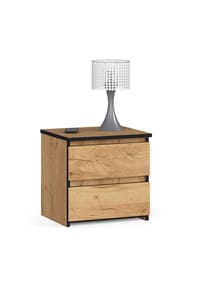 Akord - Nachttisch CL2 mit 2 Schubladen - artisan-eiche