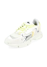 LACOSTE - Neo Sneaker, Leder, Logo-Details, für Damen - OFF WHT/LT GRN