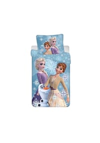 Disney - Baumwolle Bettwäsche Bettbezug 140x200 cm & Kissenbezug 70x90 cm - Blau 140 x 200 cm + 70 x 90 cm