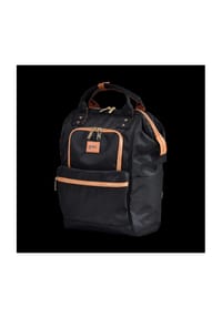 mine - BROMBEERE Rucksack, Logo-Patch, Laptopfach, RFID Blocker - BLACK