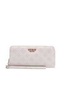 GUESS ELLA - Langbörse, Handschlaufe, für Damen - BEIGE LOGO