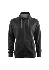 STOOKER® - JANE MIT STEHKRAGEN Damen Sweatjacke - black