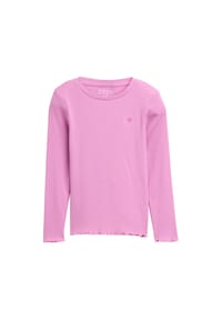 TOM TAILOR - Langarmshirt, Wellensaum, für Kinder - 38339 FLASHY MAUVE