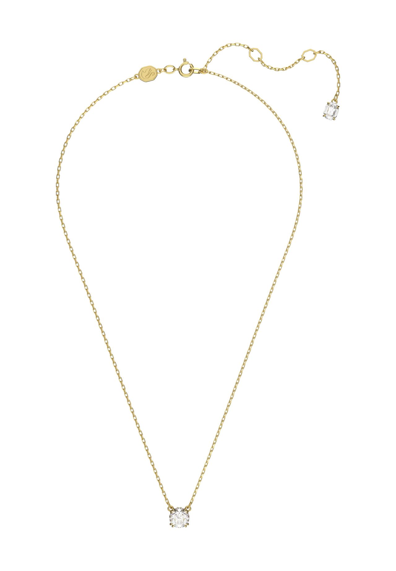 Swarovski Stilla Anhänger, Rundschliff, 18K Goldbeschichtet Weiß  - Image 6