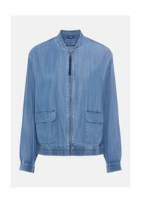 olsen - Jacke mit Stehkragen und Reißverschluss - Blue Denim