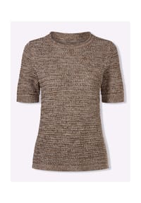 Witt - Baumwoll-Pullover - apfel-marine-gemustert