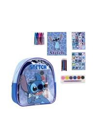 Disney - Lilo & Stitch Ausmal-Rucksack Kreativer Kinderrucksack zum - Mehrfarbig 22.0 X 23.0 X 7.0 cm