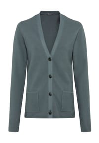 GALERIA essentials - Strickjacke "P50 Pina", V-Ausschnitt, für Damen - BLACK