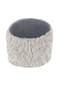 Kayoom Sitzkissen Fellpouf Bobtail 125 Hellgrau - Dunkelgrau – Eiche Bild 9