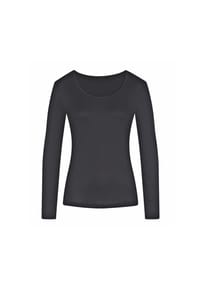 mey - Emotion Langarmshirt, U-Ausschnitt, Microfaser, für Damen - 408 NIGHT BLUE