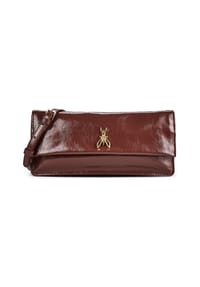 PATRIZIA PEPE - Umhängetasche Leder 23.5 cm - crinkle black