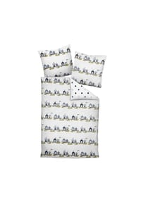 Janine® - Bettwäsche 2 teilig - Mako-Soft-Seersucker, Baumwolle, bügelfrei, uni - Beige