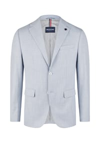HECHTER PARIS - Sakko JACKET MODERN FIT Aus strukturiertem Mikro-Design - light blue