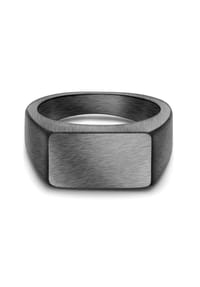 TRUE REBELS - Ring Edelstahl gunmetal - gunmetal