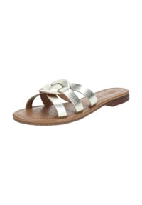 GEOX - Leder Pantoletten - Hellgold