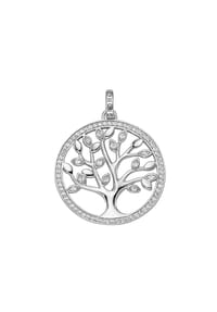 GIORGIO MARTELLO MILANO - Anhänger Lebensbaum mit Zirkonia, Silber 925 - silber