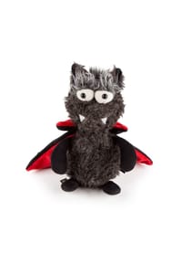 sigikid® - Kuscheltier Mister Biss, BeastsTown ,  für Erwachsene und Kinder - Schwarz/Rot